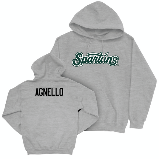 Sport Grey Wrestling Script Hoodie  - Sammy Agnello