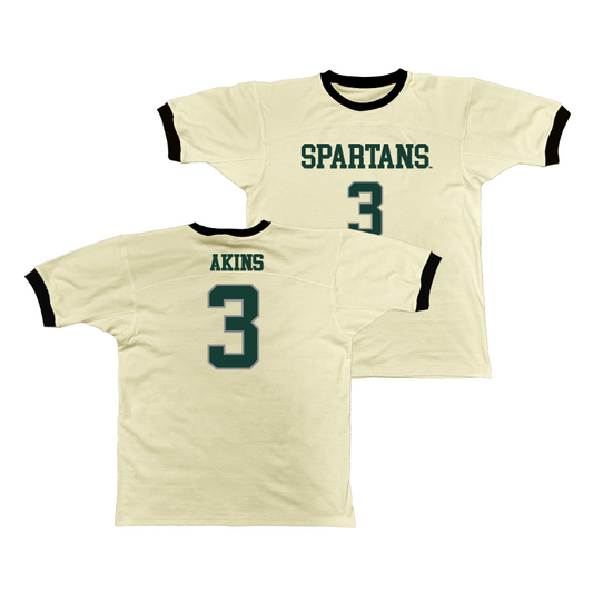 MSU Retro Ringer Tee - Jaden Akins