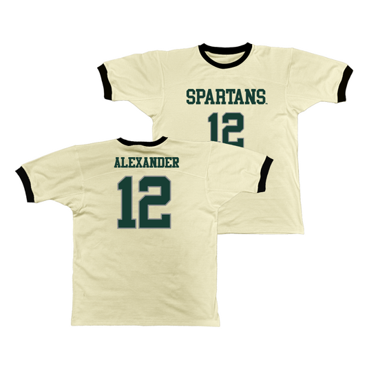 MSU Retro Ringer Tee - Isaline Alexander