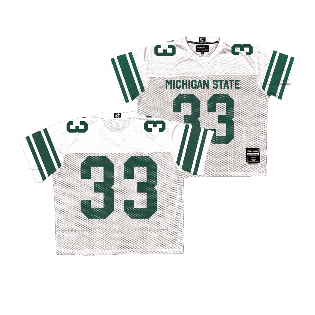 Michigan State Throwback Football Jersey - Aaron Alexander | #33