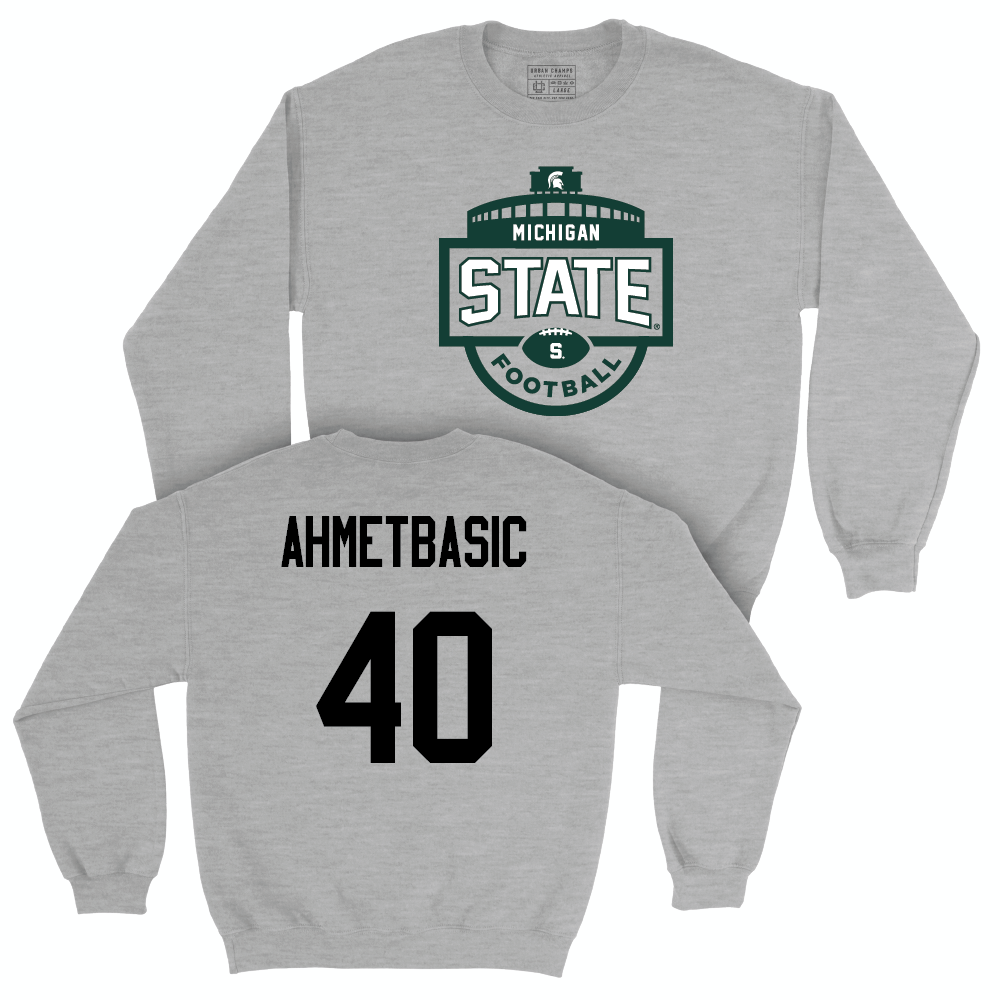 Sport Grey Football Stadium Crewneck  - Tarik Ahmetbasic