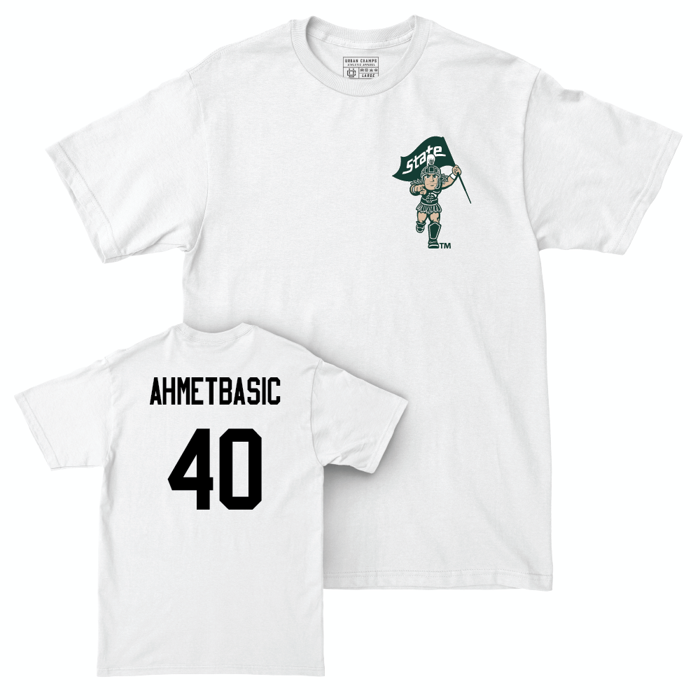 Football White Sparty Comfort Colors Tee  - Tarik Ahmetbasic