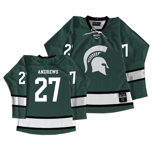 Michigan State Men's Ice Hockey Green Jersey    - Nicklas Andrews