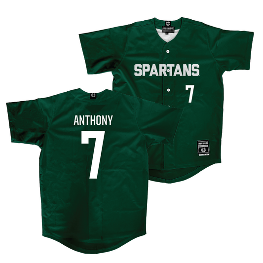 Michigan State Softball Green Jersey   - Mik Anthony