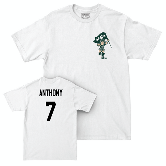 Softball White Sparty Comfort Colors Tee   - Mik Anthony