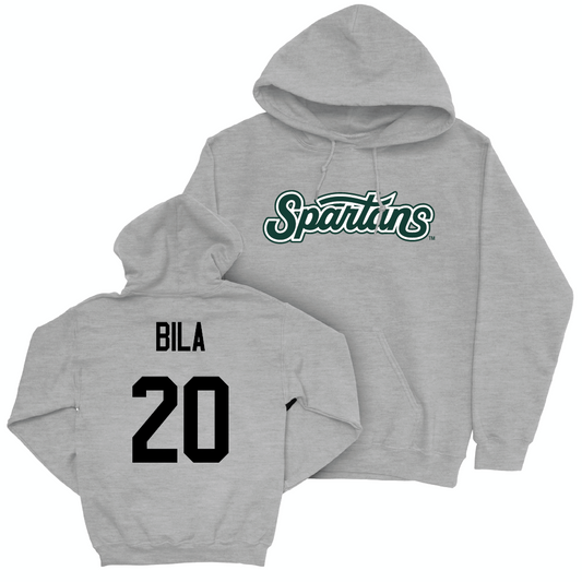 Sport Grey Softball Script Hoodie   - Hailey Bila