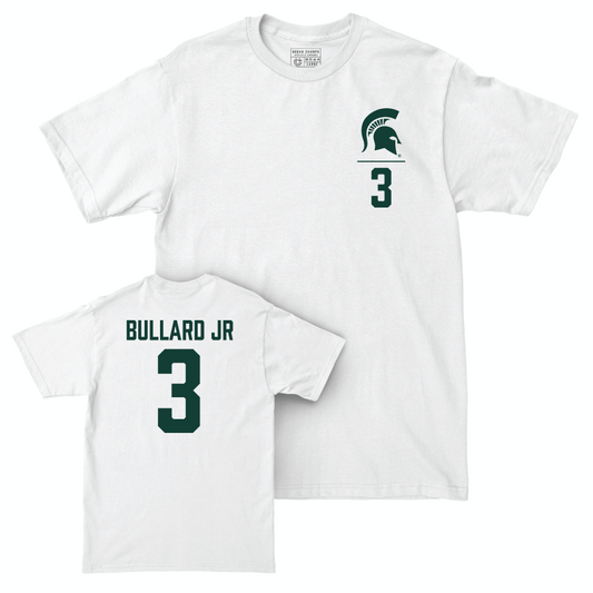 MSU Football White Logo Comfort Colors Tee  - Rodney Bullard Jr