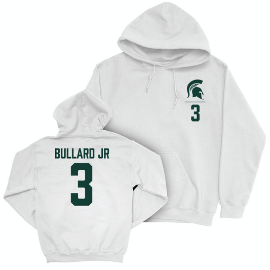 MSU Football White Logo Hoodie  - Rodney Bullard Jr