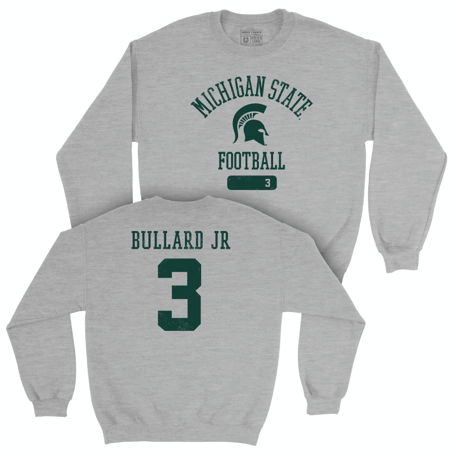 MSU Football Sport Grey Varsity Crew  - Rodney Bullard Jr