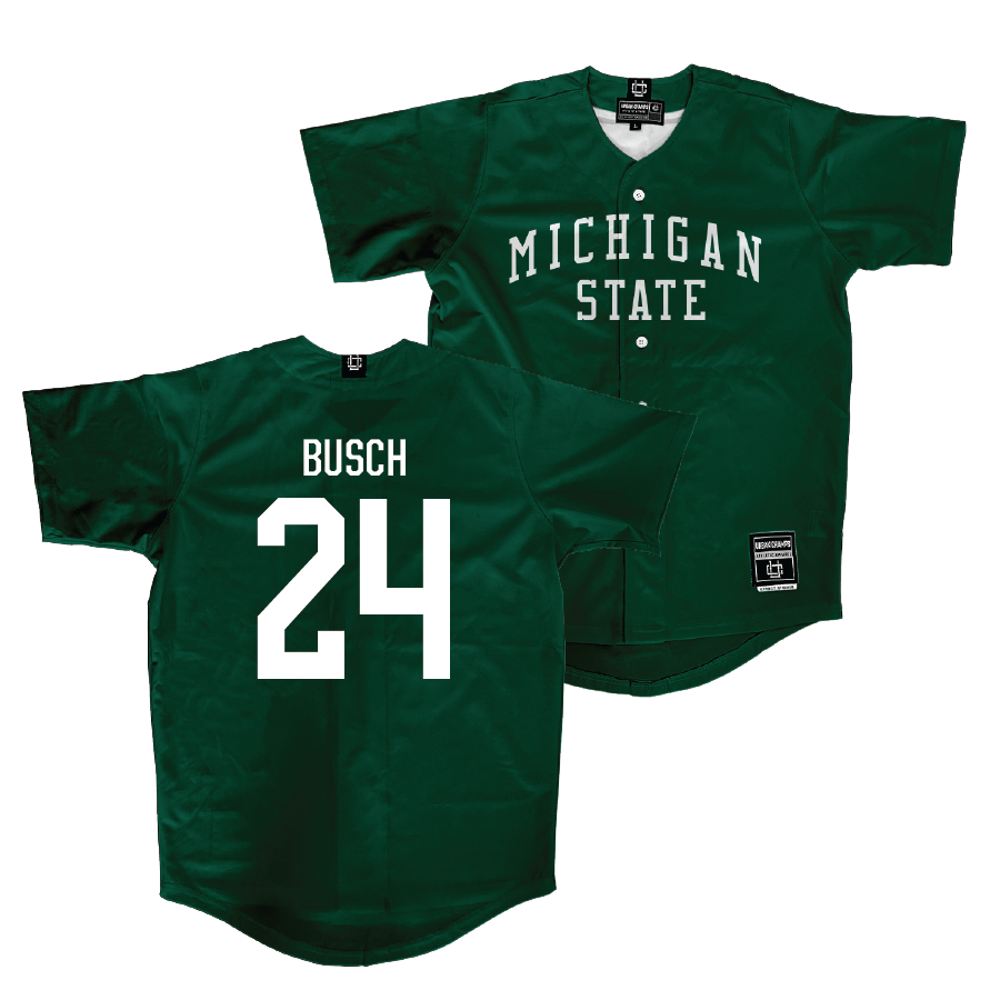 Michigan State Baseball Green Jersey - Sam Busch | #24