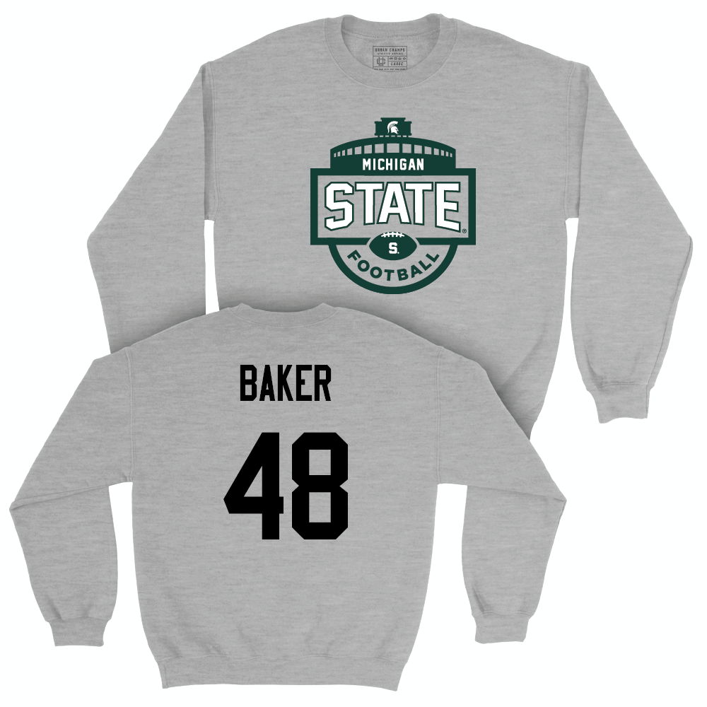 Sport Grey Football Stadium Crewneck  - Charlie Baker