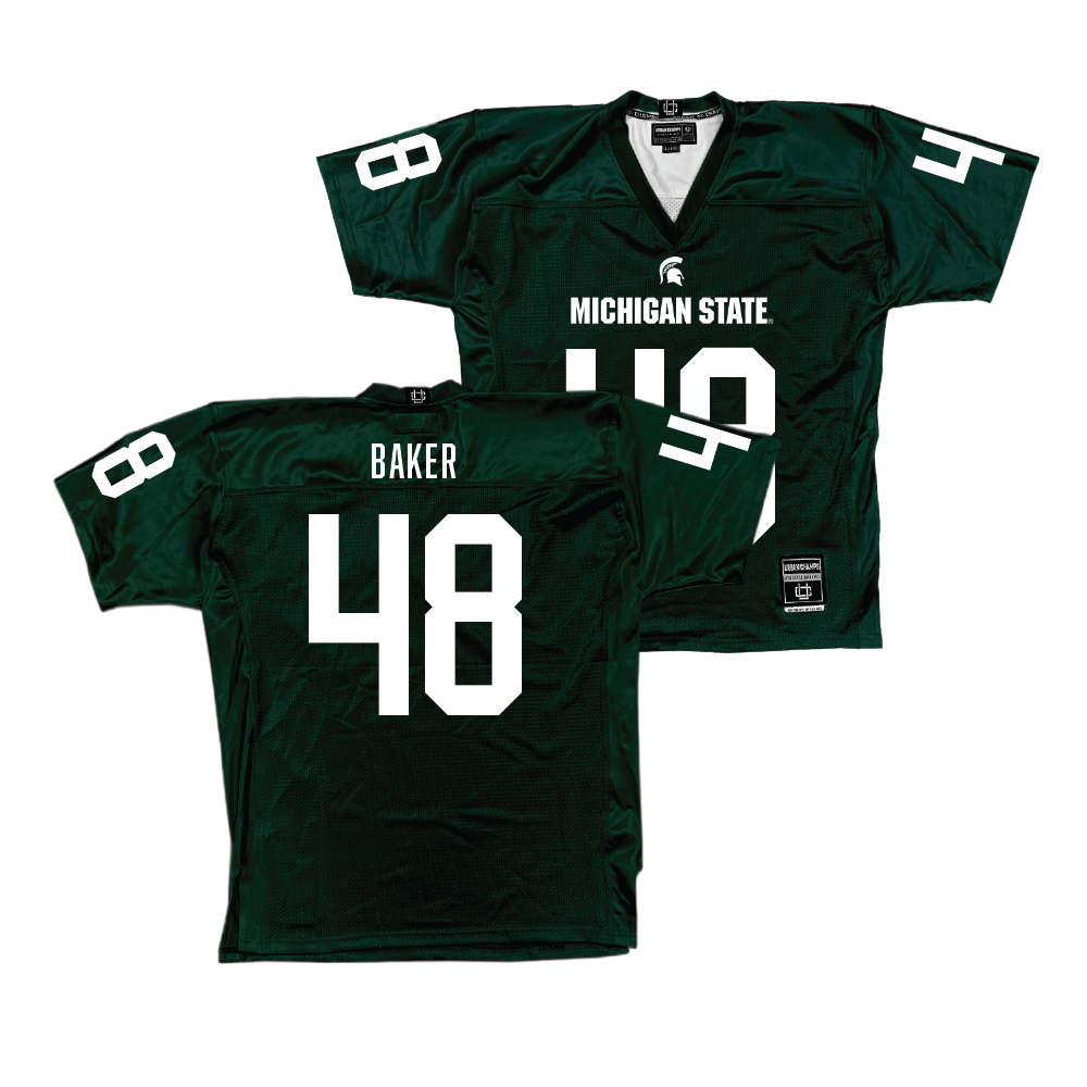 Green MSU Football Jersey  - Charlie Baker