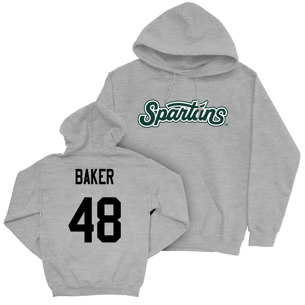 Sport Grey Football Script Hoodie  - Charlie Baker