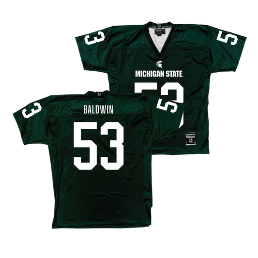 Green MSU Football Jersey  - Brandon Baldwin