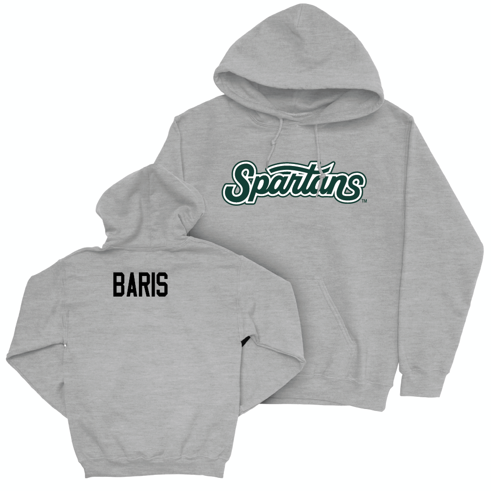 Sport Grey Men's Tennis Script Hoodie  - Ozan Baris