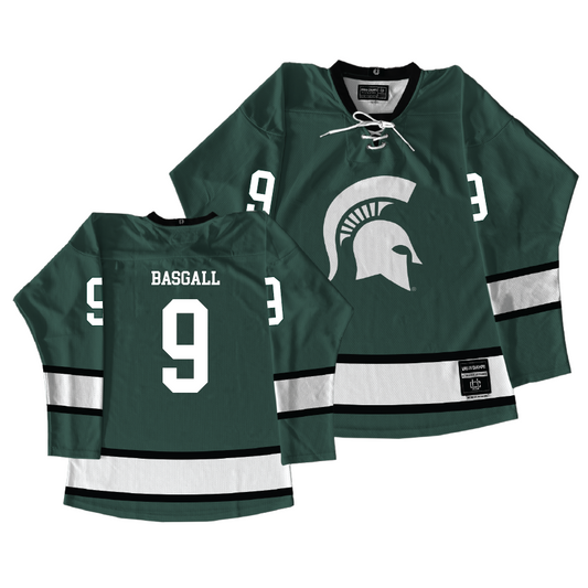 Michigan State Men's Ice Hockey Green Jersey - Mat Basgall | #9