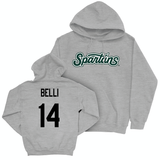 Sport Grey Women's Soccer Script Hoodie  - Julia Belli