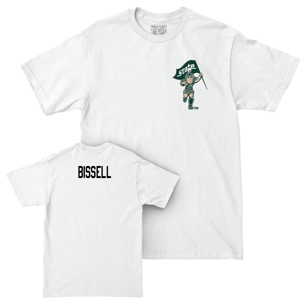 Men's Track & Field White Sparty Comfort Colors Tee  - Carter Bissell