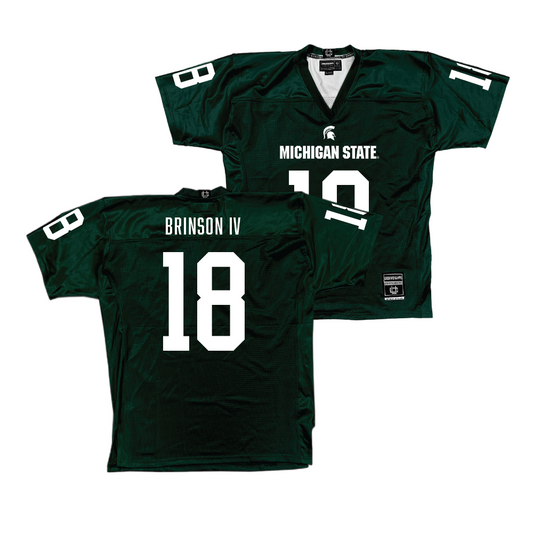 Green MSU Football Jersey  - Andrew Brinson IV