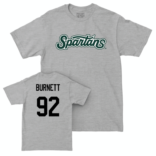 Sport Grey Football Script Tee  - Kekai Burnett