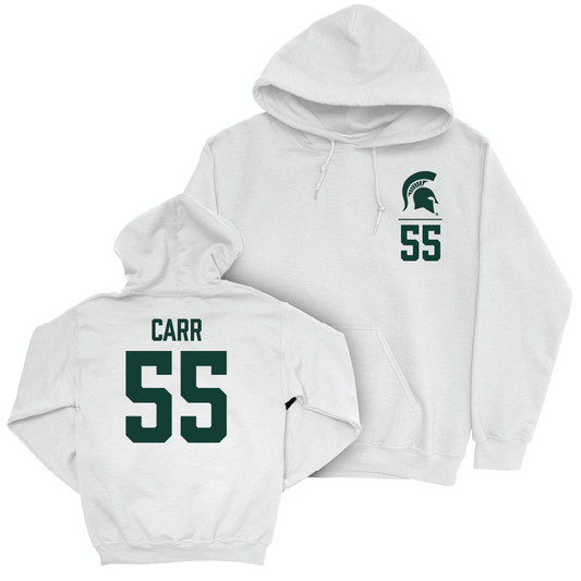 MSU Men's Basketball White Logo Hoodie  - Coen Carr