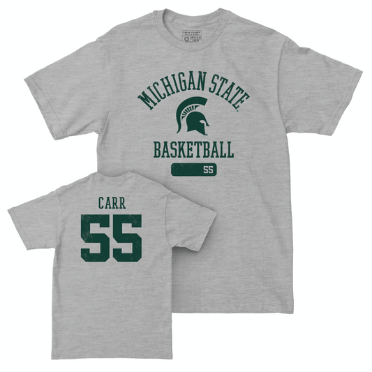 MSU Men's Basketball Sport Grey Varsity Tee  - Coen Carr