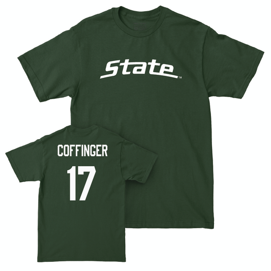 Green Softball State Tee   - Ava Coffinger