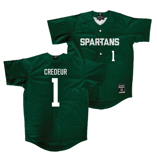 Michigan State Softball Green Jersey   - Jordan Credeur