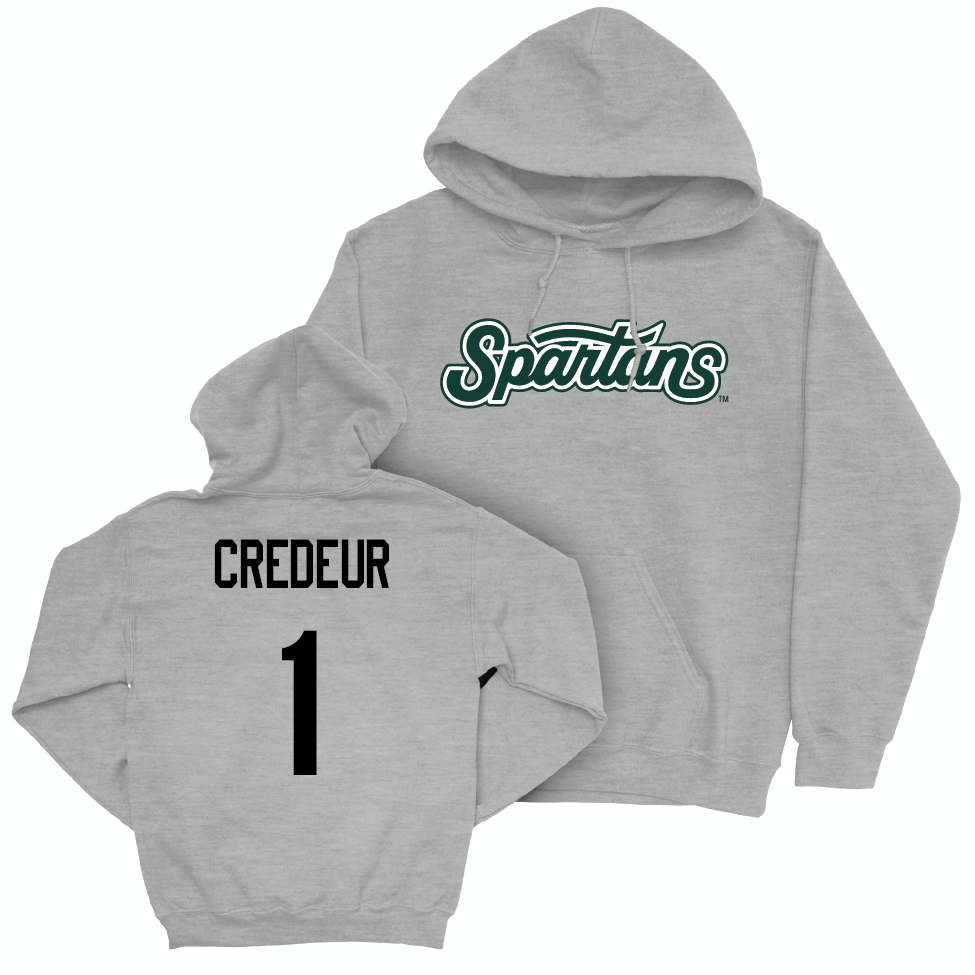 Sport Grey Softball Script Hoodie   - Jordan Credeur