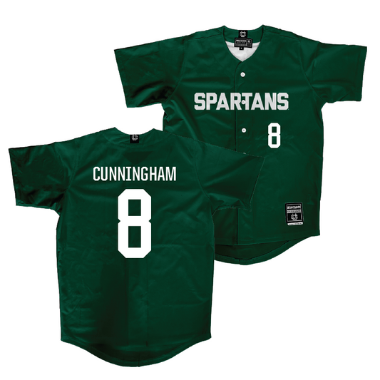 Michigan State Softball Green Jersey   - Ella Cunningham