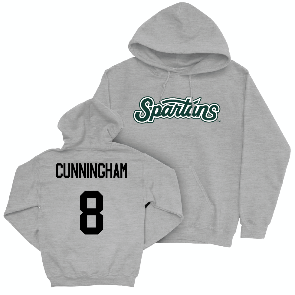 Sport Grey Softball Script Hoodie   - Ella Cunningham