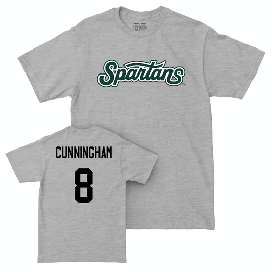 Sport Grey Softball Script Tee   - Ella Cunningham