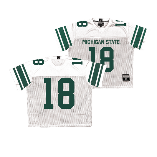 Michigan State Throwback Football Jersey  - Charles Careidinw