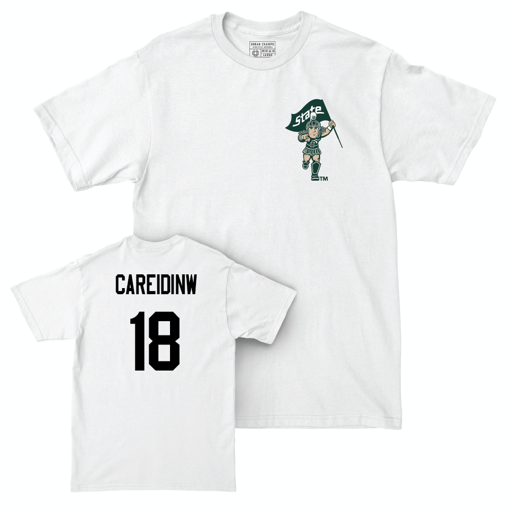 Football White Sparty Comfort Colors Tee  - Charles Careidinw