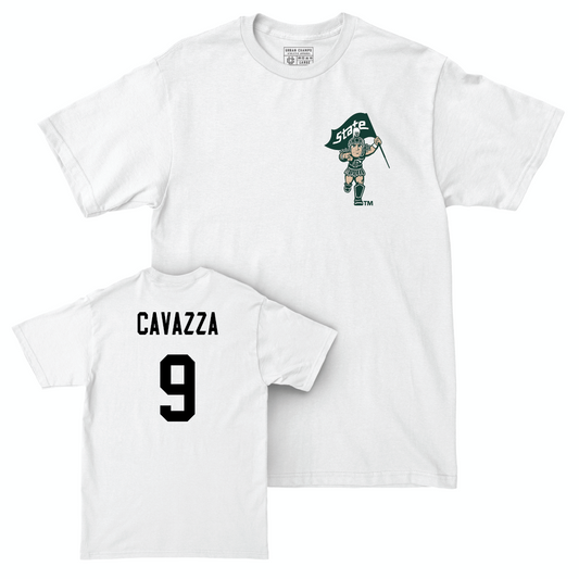 Field Hockey White Sparty Comfort Colors Tee  - Mora Cavazza