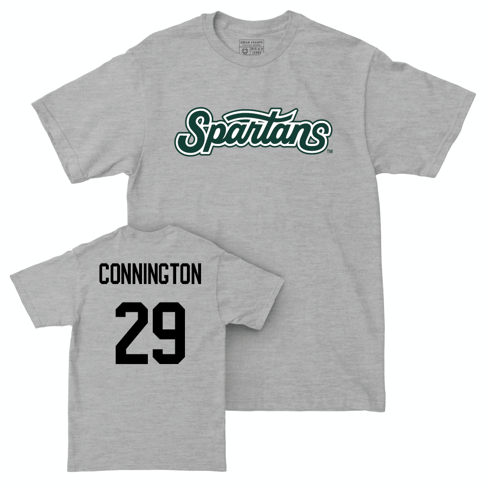 Sport Grey Football Script Tee  - Martin Connington