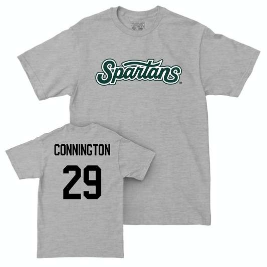 Sport Grey Football Script Tee  - Martin Connington