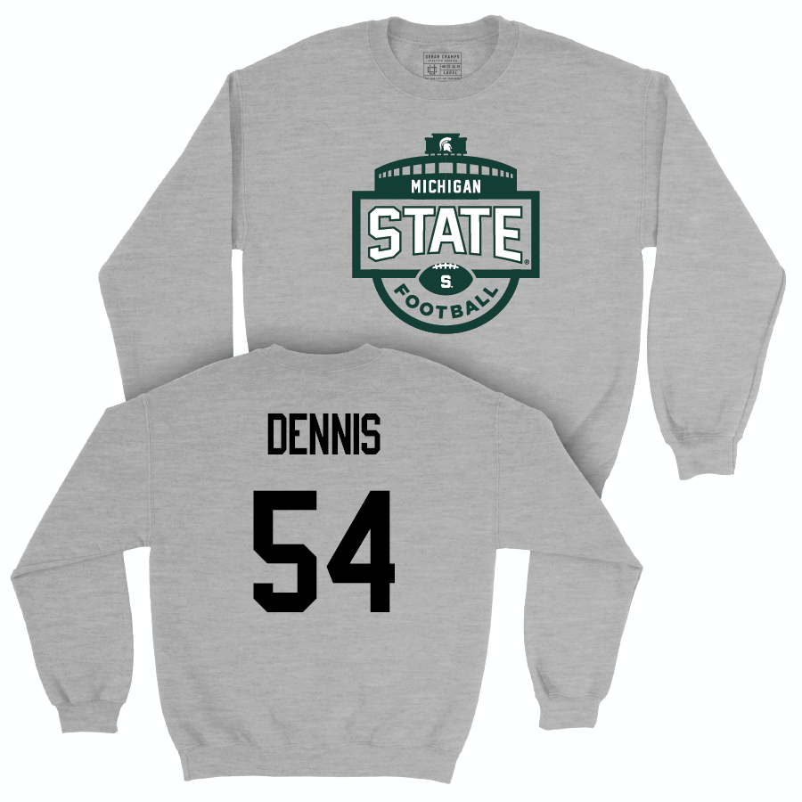 Sport Grey Football Stadium Crewneck  - AJ Dennis