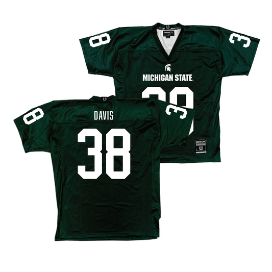 Green MSU Football Jersey  - Dorian Davis