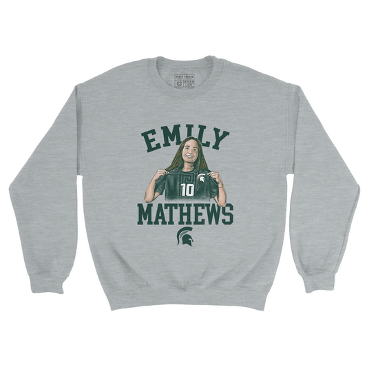 EXCLUSIVE RELEASE: Emily Mathews Illustrated Sport Grey Crew