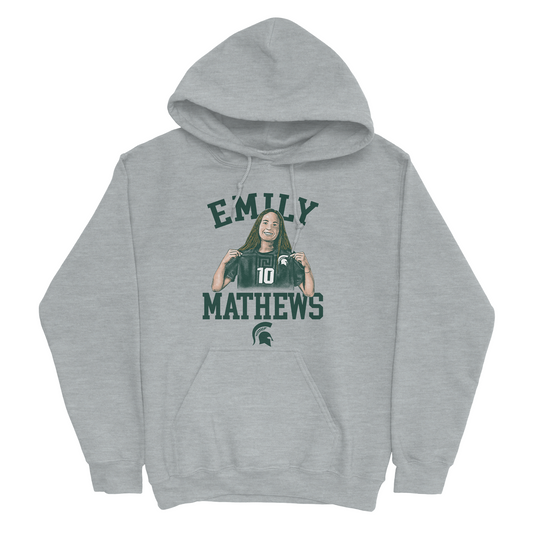 EXCLUSIVE RELEASE: Emily Mathews Illustrated Sport Grey Hoodie