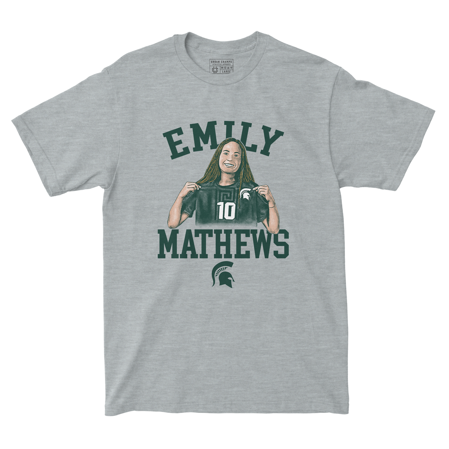 EXCLUSIVE RELEASE: Emily Mathews Illustrated Sport Grey Tee