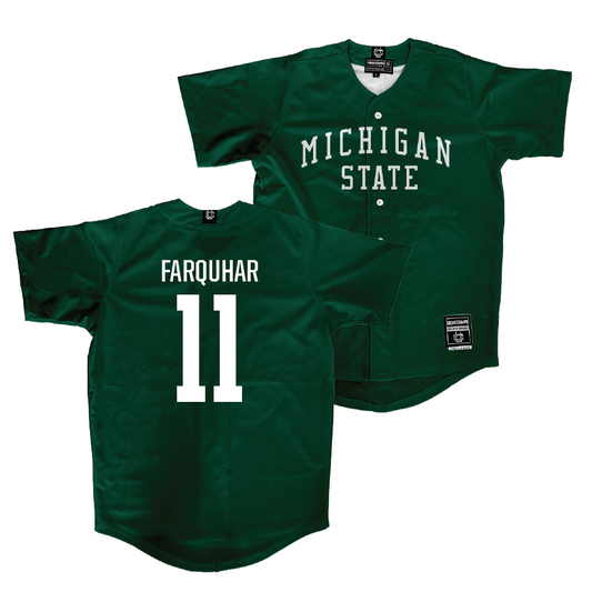 Michigan State Baseball Green Jersey - Tate Farquhar | #11
