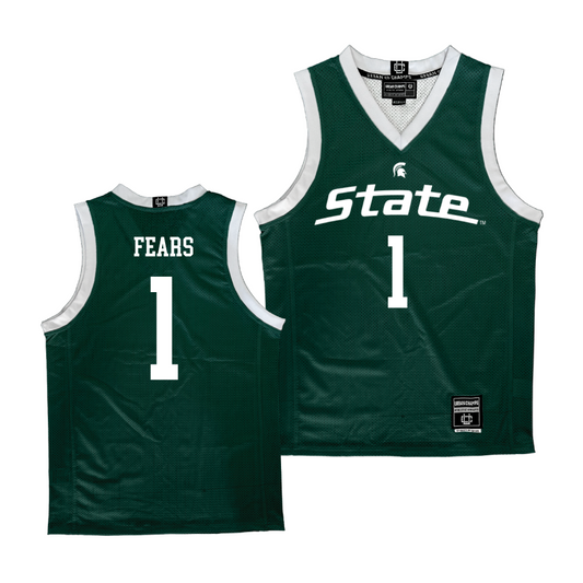 Green Men's Basketball Michigan State Jersey  - Jeremy Fears