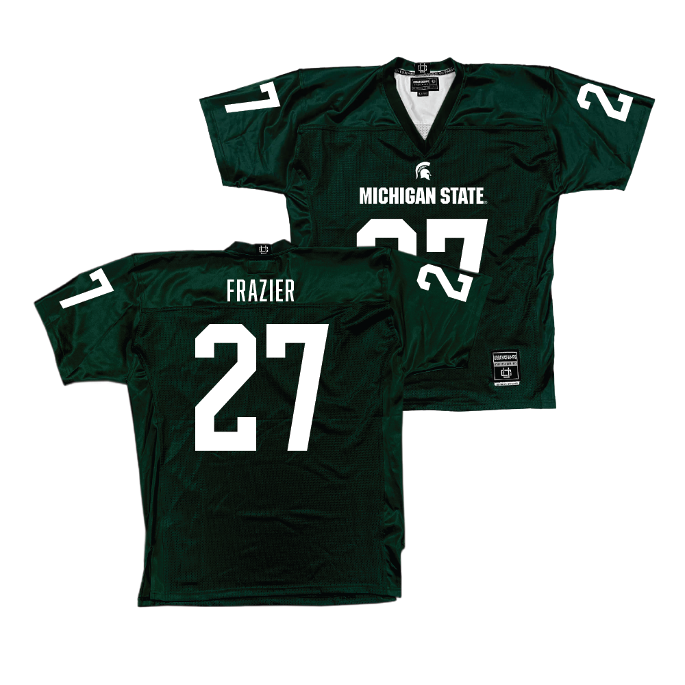 Green MSU Football Jersey  - Makhi Frazier