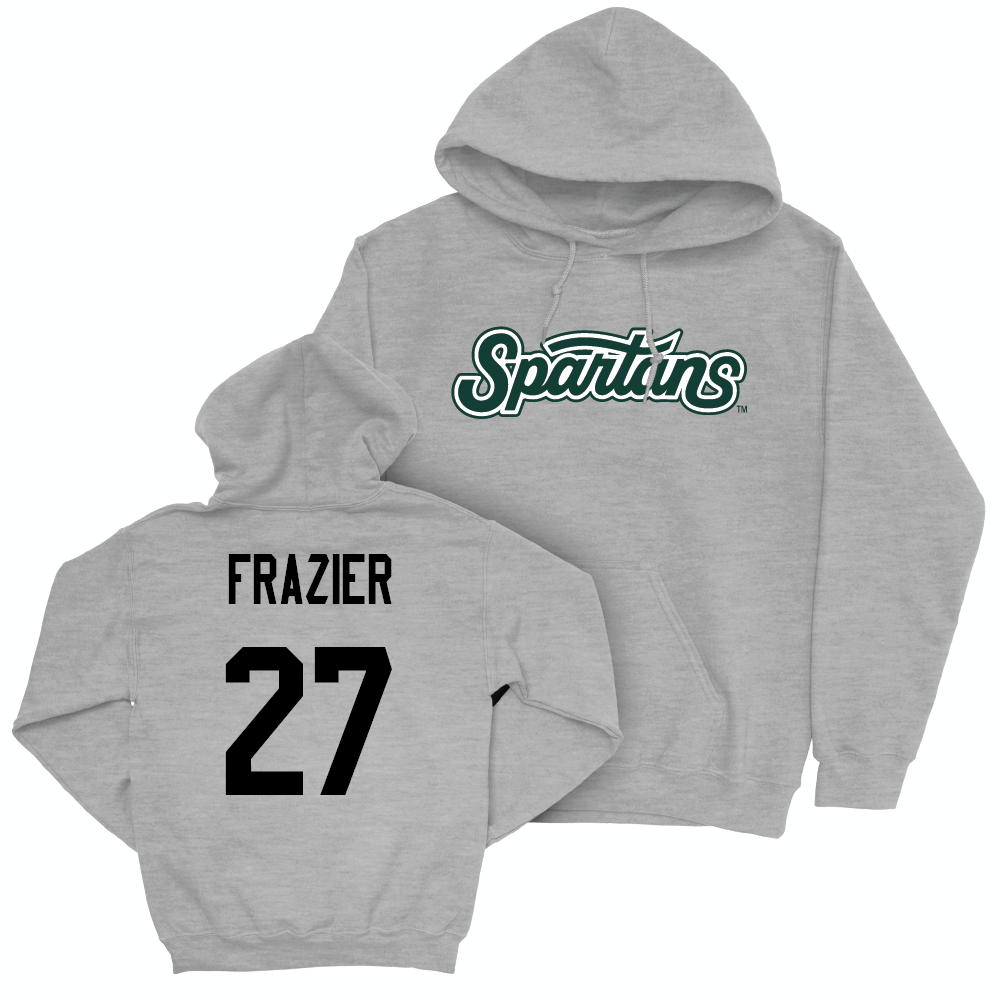 Sport Grey Football Script Hoodie  - Makhi Frazier