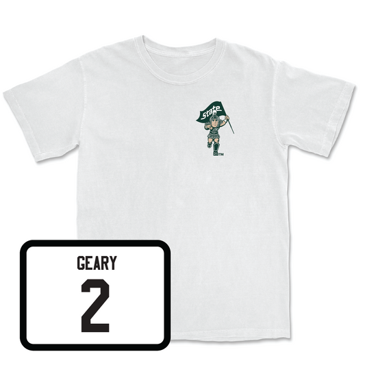 Men's Ice Hockey White Sparty Comfort Colors Tee - Patrick Geary