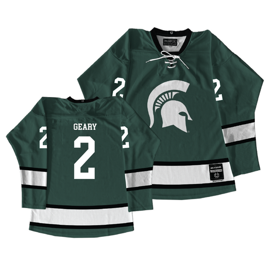Michigan State Men's Ice Hockey Green Jersey  - Patrick Geary
