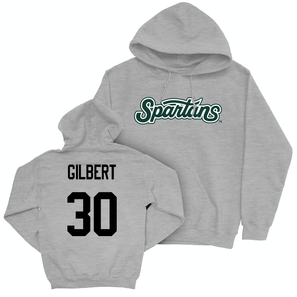 Sport Grey Men's Ice Hockey Script Hoodie   - Dolan Gilbert