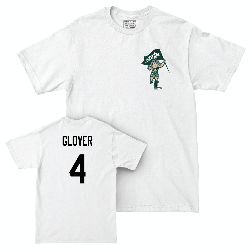 Football White Sparty Comfort Colors Tee  - Jaron Glover